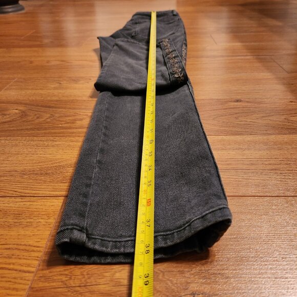 Sam Edelman High Rise Slim Straight Jeans with Side Seam Embroidery - Picture 11 of 14